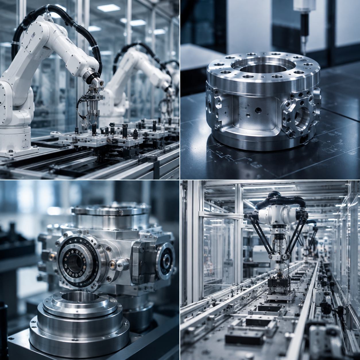 Precision-engineered robotic components and mechanical assemblies